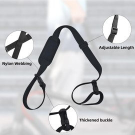 Carrying Strap for Bikes, Robust Shoulder Strap for Bikes, Adjustable and Comfortable, Lightweight and Practical for Children and Parents, Universal Use for Bikes, Scooters and Bicycles