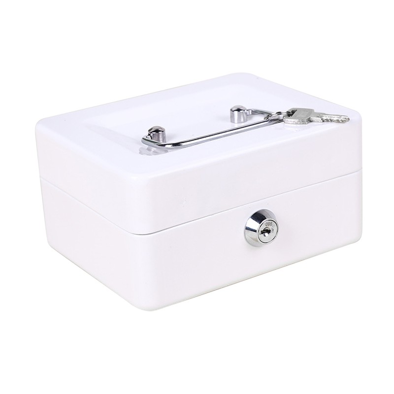 Metal Tool Storage Box Multi Grids Flip Open Type Portable