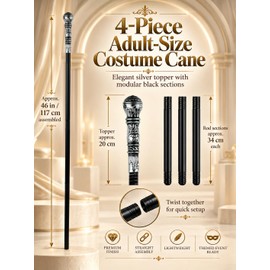 44 in Halloween Wizard Staff Maleficent Staff Queen Scepter Canes Cosplay Costume Accessories