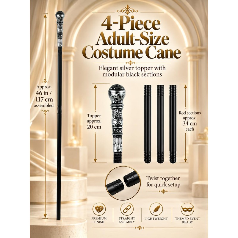 44 in Halloween Wizard Staff Maleficent Staff Queen Scepter Canes