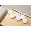 Flexible Surge Protector Power Strip, 6 Feet Long Cord 4