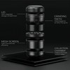 Viberium Metal Grinder 2.3 Inch - Herb Grinder, 4 Piece