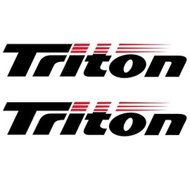 Imagnt Studio Set of 2 Boat Hull Vinyl Decals Graphics for Triton Boats, Restoration Stickers, Size 28 inches