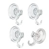 Suction Cup Hooks Strong, 4 Pieces Suction Cup Hook Set,