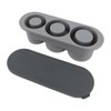 Hollow Cylinder Ice Cube Tray Quick Release Silicone High Low