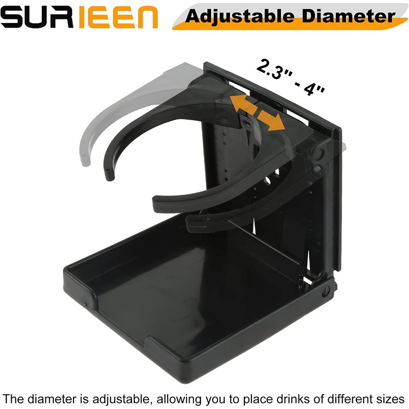 Adjustable Foldable Cup Holder 2CS, Adjustable Cup Holder with Screws