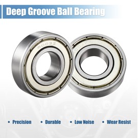 sourcing map Grooves Ball Bearing 6003Z Single Line Sign 17 mm x 35 mm x 10 mm Chrome Steel DE