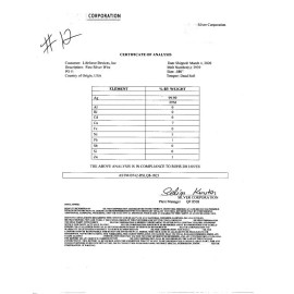 LifeForce Devices 9999 Pure Silver Wire 12 Gauge  Two 6-Inch Wires  Certified 99.99% Pure