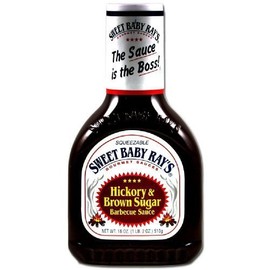 Sweet Baby Ray's Barbecue Sauce - Hickory & Brown Sugar - Net Wt. 18 OZ (510 g) Each - Pack of 2 by Sweet Baby Ray's
