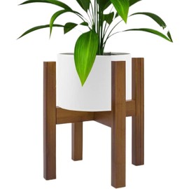 Soporte para Plantas Estante De Madera Con Ancho Ajustable,Estante Para Plantas De Interior Para Sala Balcón Jardín Y Exhibición De Flores, Para Macetas De 20 A 30 Cm De Ancho