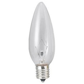 Yazawa C321740C Chandelier Bulb, Clear, 40W, Base, E17, Set of 5