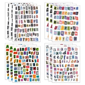 852pcs Magazine Letter Stickers Vintage Scrapbook Letters Stickers Small Ransom Alphabet Sticker for Scrapbooking Supplies Journaling Laptop Water Bottle DIY Crafts Gift Junk Journal (Journal12)