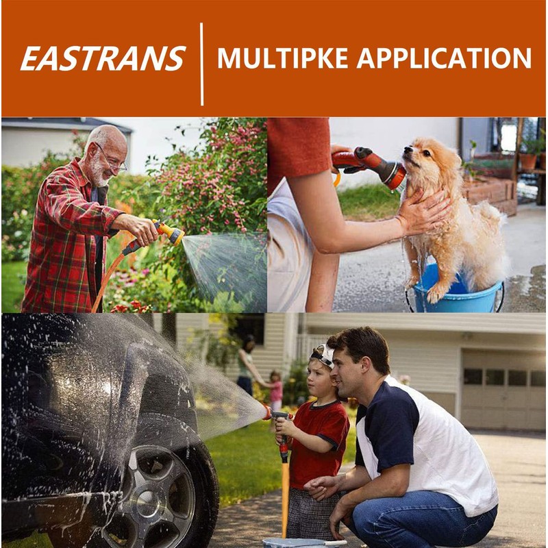 EASTRANS Female to Female Garden Hose 5 ft x 5/8",