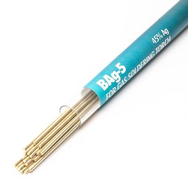 20 Sticks 45% Silver Brazing Solder Rod BAg-5 Round Welding Rods, 1/16'' x 10'' - 2.5 Troy Ounce (77g)