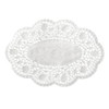 500 piece, Demitasse doilies, oval, 18 x 13 centimeter, white,