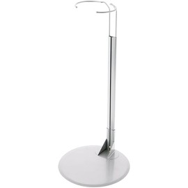 Plymor DSP-15S Silver Adjustable Doll Stand, fits 25, 26, 27, 28, 29, 30, 31, 32, 33, and 34 inch Dolls, Waist is 3.75 to 5 inches Wide, 11 to 13 inches Around