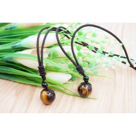 Mayting Tiger's Eye Pendant Gemstone Pendant Necklace Gift for Men and Women Necklace, Stone, Tigers Eye