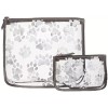 Vogue 클리어 디자이너 지퍼 인서트(2개 세트) 여행용 정리함 보관 팝 인 보그 백(발) Clear Designer Zipper Inserts (2-Piece Set) Travel Organizer Storage Pop in Bag (Pouch)