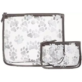 Vogue 클리어 디자이너 지퍼 인서트(2개 세트) 여행용 정리함 보관 팝 인 보그 백(발) Clear Designer Zipper Inserts (2-Piece Set) Travel Organizer Storage Pop in Bag (Pouch)