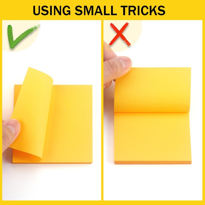 Sticky Notes 3x3 Self-Stick Notes Bright Colors Sticky Notes 8