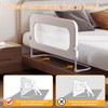 Baby Bed Guard Rail for Toddler - 48in Adjustable Heights,