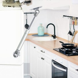 Pack of 4 Hydraulic Gas Spring 200 N/20 kg Gas Pressure Damper, Gas Spring Shock Absorber, Kitchen Cabinet, Flap Fitting, Gas Lift Spring, Gas Pressure Damper Furniture Damper for Cabinet Door