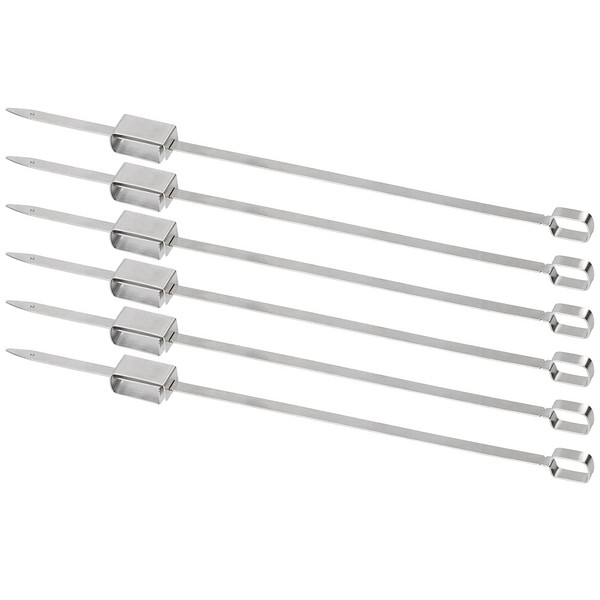 Rosenstein & Söhne Skewers for grilling: Set of 6 XXL