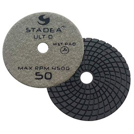 Stadea PPW101X Granite Polishing Pads 4" Diamond Pad 50 Grit For Granite Quartz Stones Polish