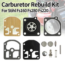 KELKONG RB-13 Carburetor Repair Kits For Stihl FS120 FS160 FS180 FR220 FS280 FS290 FR220 Trimmer Weedeater Brush Cutter Replace With Zama W18 W24 C1S-S3 Carb(Pack of 2)