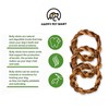 HAPPY PET MART Braided Bully Stick Rings for Dogs. |