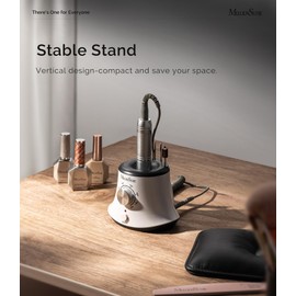 MelodySusie Multifunctional Desktop Nail Drill with Foot Pedal, SC320I 30000RPM E-File with Bit Holders & Elegant Design for Manicure Trimming, Shaping & Gel Removal, Ideal for Nail Artists & Home Use