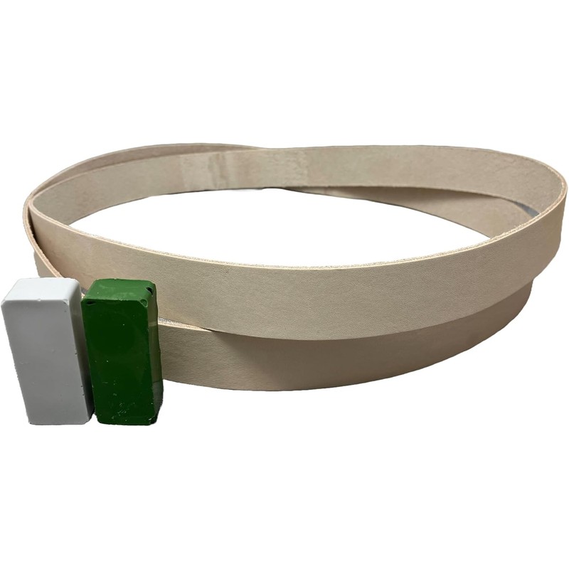 1X30 Leather Honing Polishing Belts 2 Pack With White &