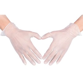 100 Pack Box Vinyl Disposable Gloves MEDIUM BLUE NON POWDERED POWDER FREE VINYL GLOVES by Shopeefy Store Multipurpose Gloves