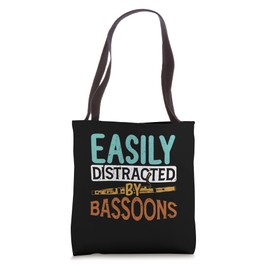 Easily Distracted By Bassoons Bassoonist Orchestra Musician Tote Bag