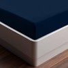 Utopia Bedding Fitted Sheet Double, Navy - Deep Pocket 14