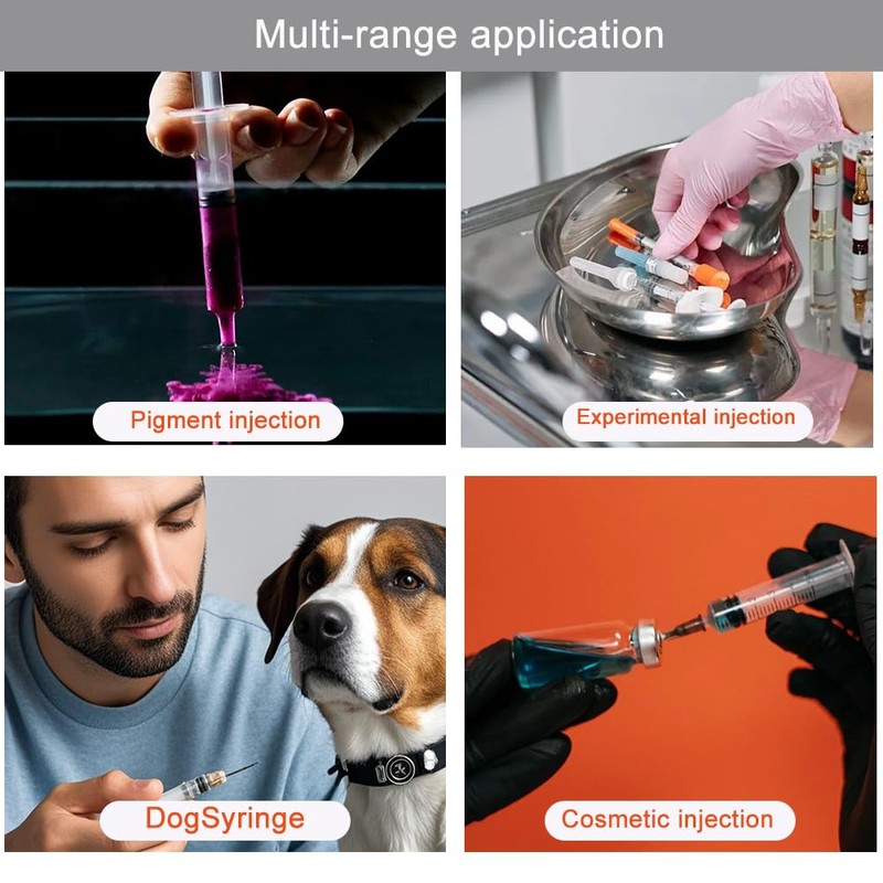 5Pcs Syringe 1ml Multifunctional Syringe with Cap Feeding Petsfor Labs