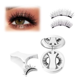Magnetic Eyelashes, Reusable with Applicator, 3 Magnetic Points, No Glue Required, Easy to Wear