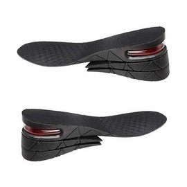 3-Layer Removable Invisible Height-Increasing Rubber Insole for Men and Women.