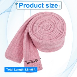 Cotton Robe Strap, Bath Robe Belt Replacement, Terry Cotton Hotel Bathrobe Robes Belts, Unisex Soft Pajamas Replacement Belt, One Size, 71 x 2 Inch, Pink