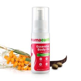 MAMAEARTH Mamaearth Essential Body Oil for Stretching Skin with Sea Buckthorn and Jojoba for Prenatal Moms, Made in The Himalayas- All Natural with Organic Ingredients