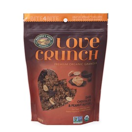 Nature's Path Organic Love Crunch Premium Granola, Dark Chocolate Peanut Butter, 11.5 Ounce (Pack of 6)