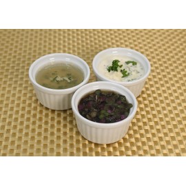 Castle Enterprise Commercial Set, Durable Tableware Sold by Chefs at Prosperous Stores, Souffle, 2.4 inches (6 cm) Diameter, Set of 3