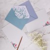 Pack of 24 Flower Writing Papers, with 12 Flower Paper