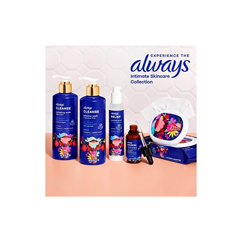 Always Relief pH Balanced Soothing Serum with Jojoba and Olive