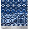 Soimoi Cotton Voile Fabric Aztec Geometric Print Sewing Fabric metre