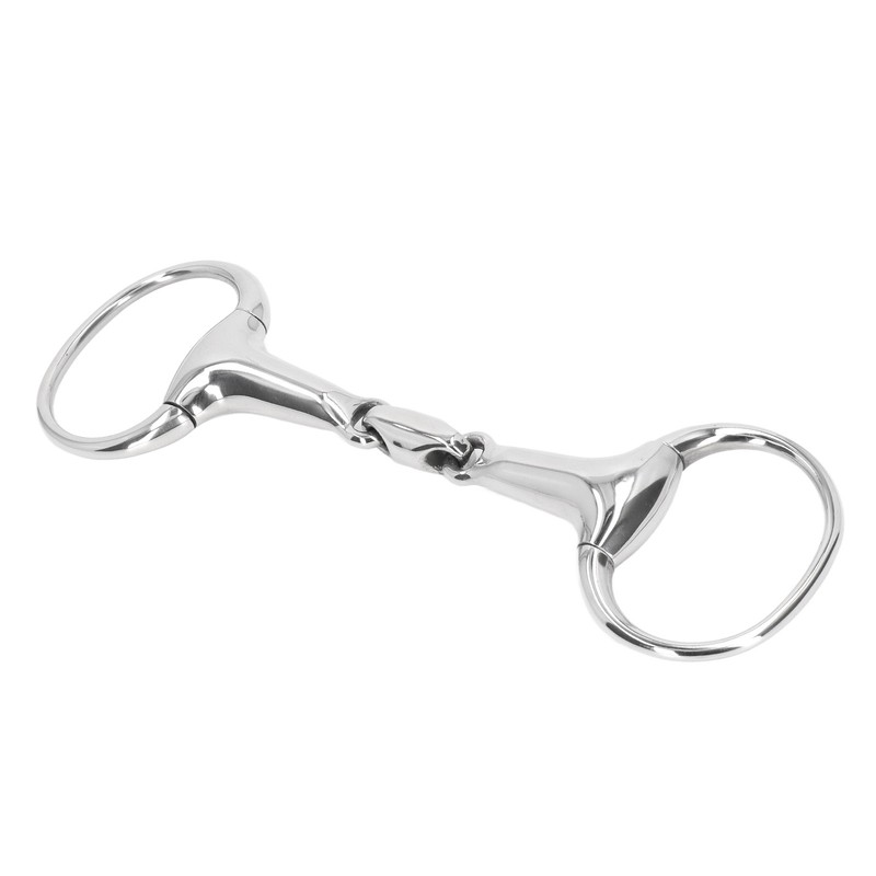 Horse Gag Ring Snaffle Bite Stainless Steel 125mm Loose Oval