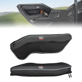 KEMIMOTO 2PCS Front Upper Door Bags Compatible with Polaris General 1000/4 1000 2016-2025, Driver and Passenger Side Front Door UTV Storage Bag Accessories