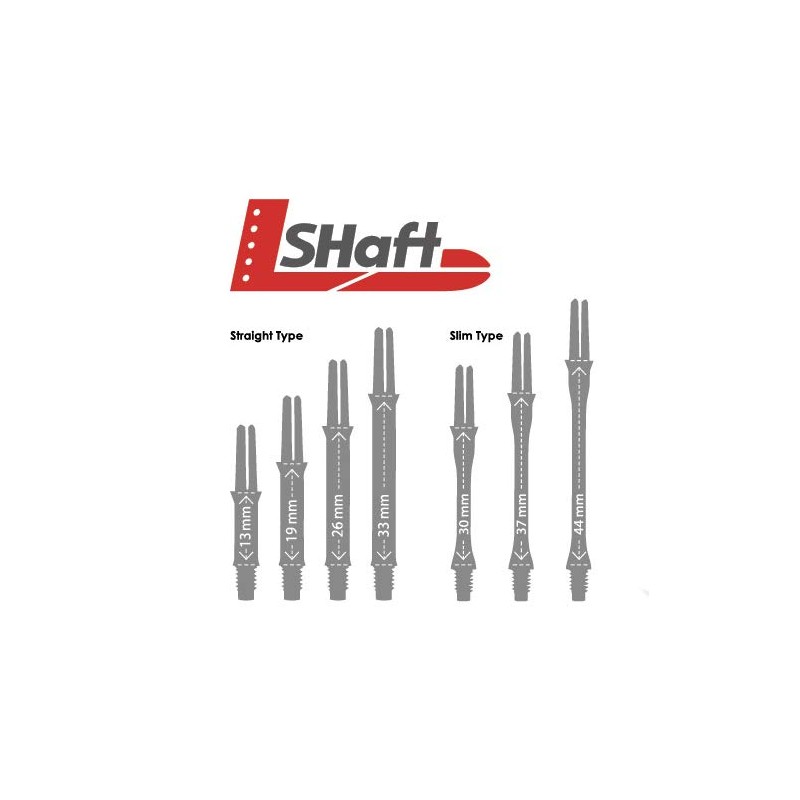L-style L-SHaft Lock Straight Shaft 330 Emerald sh00223