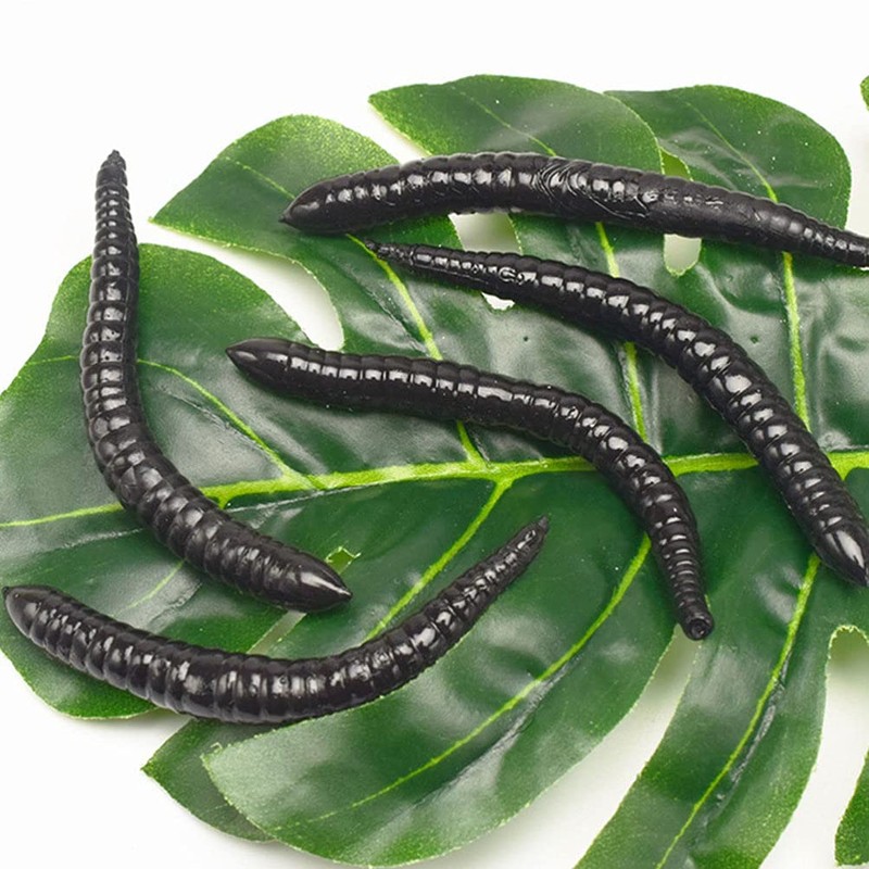 Worms 30pcs Earthworms Maggot Figure Joke Toys for Halloween Decorations