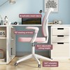 Kasinali Boys Girls Desk Chair with Adjustable Armrests, Kids Desk